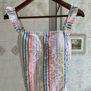 J Crew ruffle strap swimsuit